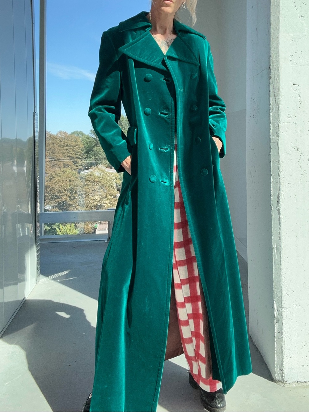 1970s Double Breasted Velvet Jacket, Small